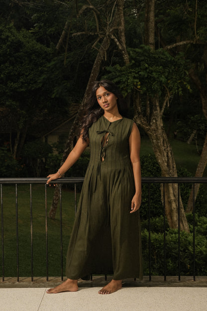 TAMARA PLEATED MIDI DRESS